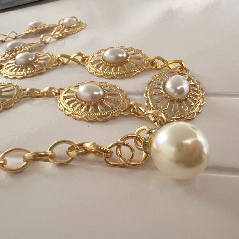 Vintage Style Layered Gold Chain Belt Dress Sweater Belt Womens Accessories - Picture 12 of 13